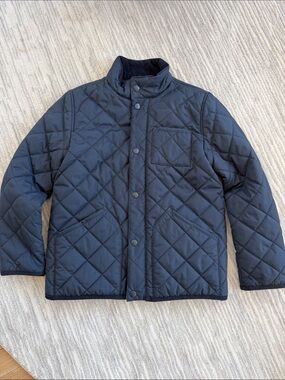 Crewcuts Quilted Snap-Front Jacket - Navy size 8